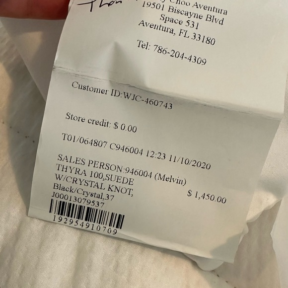 Jimmy Choo black/Crystal (Thyra 100)- size 37 - Picture 5 of 5